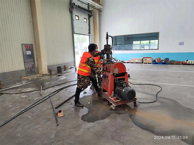 馆陶厂房地面下沉塌陷注浆加固施工